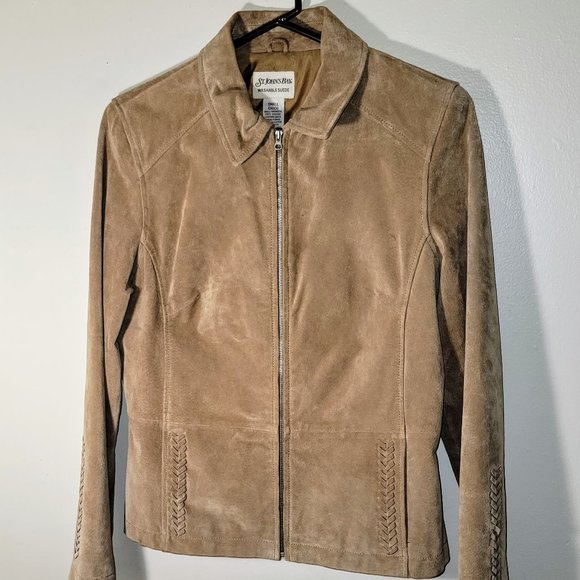 St Johns Bay * Washable Suede * Small * Full Zipper * Braid Detail * 2 Pockets * - Picture 4 of 10